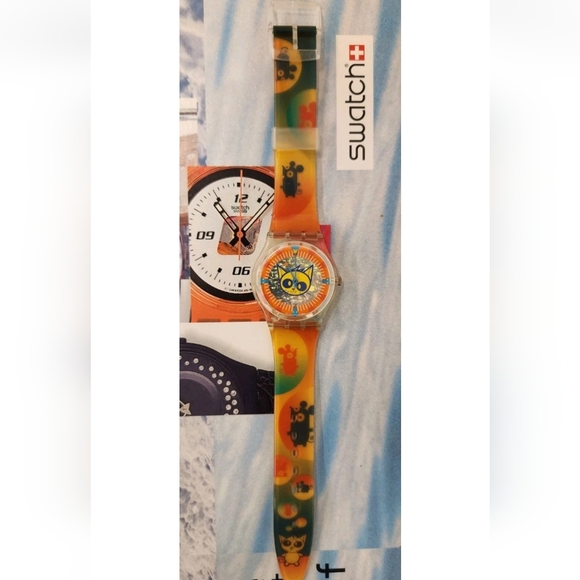 Swatch Watch SPACE MOUSE GK323 2000 Standard gents Swiss Made Rare Quartz - Picture 3 of 9